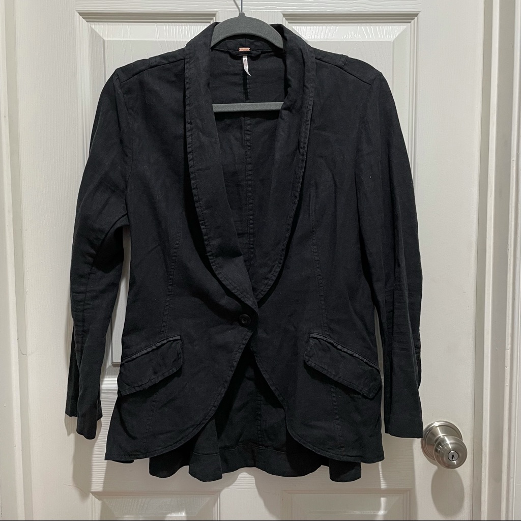Free People Black Blazer Jacket